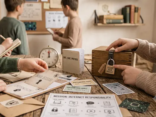Escape room educațional pentru Școala Altfel la Hera Kids în Târgoviște.